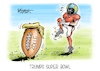 Cartoon: Trumps Super Bowl (small) by Mirco Tomicek tagged usa,amerika,us,präsident,politik,donald,trump,zoll,zölle,strafzölle,ausland,inland,25,prozent,aluminium,stahl,super,bowl,american,football,wirtschaft,handel,handelskrieg,karikatur,pressekarikatur,cartoon,mirco,tomicek