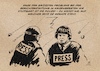 Cartoon: Presse in Krisenregionen (small) by Guido Kuehn tagged polizei,stuttgart,querdenken,zdf,corona,covid