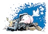 Cartoon: The Tweeter (small) by Guido Kuehn tagged trump,twitter,tweets