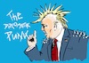Cartoon: Trump the diplomatic Punk (small) by Guido Kuehn tagged donald,trump,usa,potus
