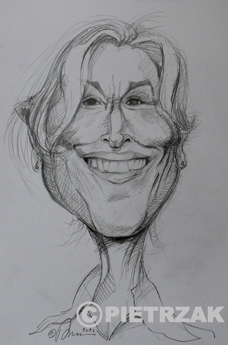 Cartoon: Meryl Streep (medium) by Darek Pietrzak tagged caricature