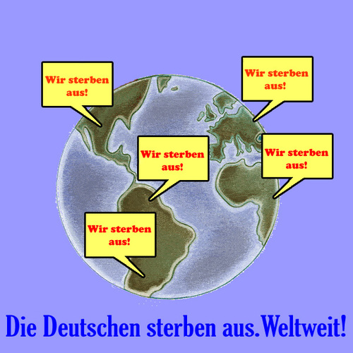 Cartoon: Overgermanisation. (medium) by poleev tagged germany,overpopulation