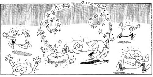 Cartoon: Happy New Year (medium) by gnurf tagged newyear,rocket,fireworks,misfire