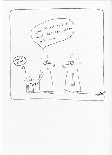 Cartoon: - (medium) by CarolGillert tagged zukunft,kinder,hartz