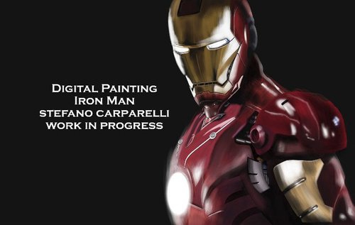 Cartoon: Iron Man (medium) by carparelli tagged digital,painting