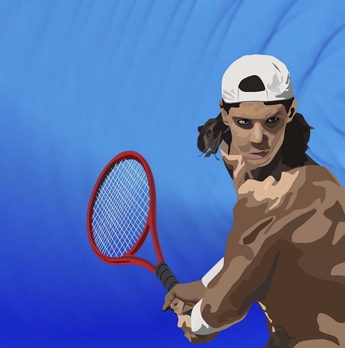 Cartoon: Rafa Nadal (medium) by martinstaniforth tagged tennis,rafael,nadal