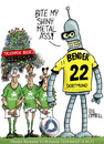 Cartoon: Bend-er it like Beckham! (small) by campbell tagged borussia,dortmund,werder,bremen,bender,football