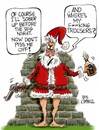 Cartoon: Secret Santa (small) by campbell tagged father,christmas,santa,claus,drunk,festive
