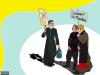 Cartoon: Three priests outside San Peter (small) by nerosunero tagged church,priests,religion,condoms,papacy,ratzinger,contraception,life,abortion