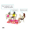Cartoon: Wifes and Husbands (small) by nerosunero tagged arts,finearts,artists,women,husbands,wifes