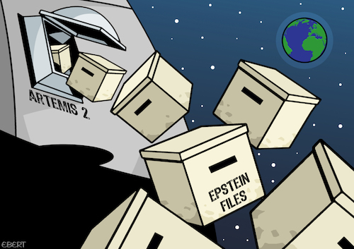 Cartoon: Mission Epstein (medium) by Enrico Bertuccioli tagged artemis,trump,donaldtrump,space,spaceconquest,moon,moonmission,moonconquest,usa,unitedstates,nasa,jeffreyepstein,epsteinfiles,political,politicalcartoon,politicalcartoons,editorialcartoon,editorialcartoons,artemis,trump,donaldtrump,space,spaceconquest,moon,moonmission,moonconquest,usa,unitedstates,nasa,jeffreyepstein,epsteinfiles,political,politicalcartoon,politicalcartoons,editorialcartoon,editorialcartoons