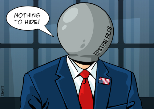 Cartoon: Nothing to hide! (medium) by Enrico Bertuccioli tagged trump,donaldtrump,epstein,jeffreyepstein,epsteinfiles,epsteinscandal,pedophilescandal,epsteinfilestransparencyact,epsteinlist,politicalscandal,political,politicalcartoons,politicalcartoon,editorialcartoon,editorialcartoons,trump,donaldtrump,epstein,jeffreyepstein,epsteinfiles,epsteinscandal,pedophilescandal,epsteinfilestransparencyact,epsteinlist,politicalscandal,political,politicalcartoons,politicalcartoon,editorialcartoon,editorialcartoons
