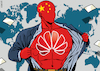Cartoon: Huawei shows the muscles (small) by Enrico Bertuccioli tagged huawei,5g,digital,technology,devices,smartphone,business,people,society,bgig,data,trade,consumerism,leadership,policy,china,chinese,markets,money,developement,control,company,multinational,world,global,internet,wifi,connectivity,telecommunication,industry,profit,management,security