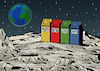Cartoon: Next Moon mission (small) by Enrico Bertuccioli tagged moon,astronauts,space,moonmission,earth,planets,humanbeings,mars,future,conquest,spaceconquest,business,money,nasa,political,colonization