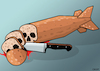 Cartoon: War food (small) by Enrico Bertuccioli tagged war worldwar food lackoffood foodshortage starvation warcrime humanbeings political politicalcartoons editorialcartoon