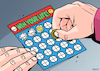 Cartoon: War scratch card (small) by Enrico Bertuccioli tagged war,life,death,game,political,global,crisis,victims,society,humanbeings,target,killing,people,refugees
