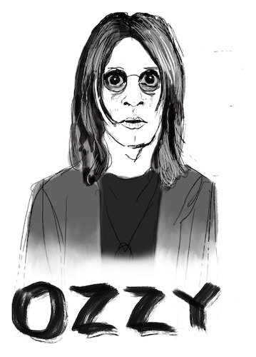 Cartoon: Ozzy (medium) by caminante tagged singer