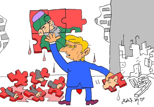 Cartoon: again and again (medium) by yasar kemal turan tagged again,and