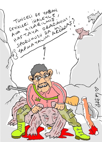 Cartoon: av (medium) by yasar kemal turan tagged av