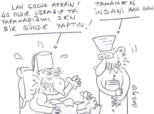 Cartoon: betrayal (medium) by yasar kemal turan tagged betrayal