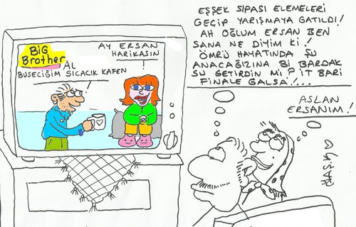 Cartoon: Big Brother (medium) by yasar kemal turan tagged big,brother