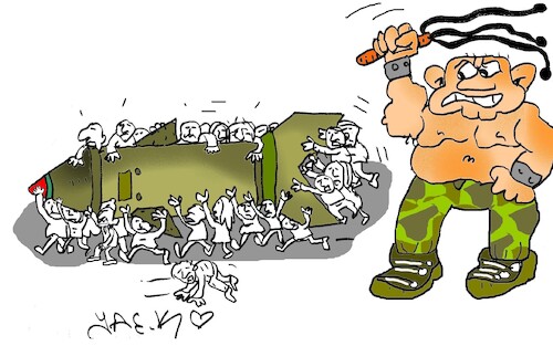 Cartoon: cheeky (medium) by yasar kemal turan tagged cheeky