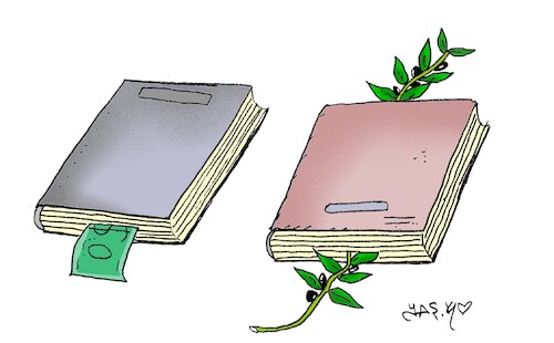 Cartoon: collapse (medium) by yasar kemal turan tagged collapse