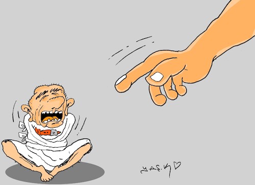 Cartoon: cry (medium) by yasar kemal turan tagged cry