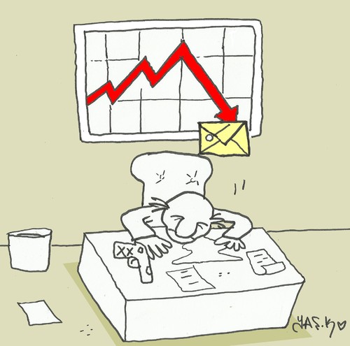 Cartoon: decline (medium) by yasar kemal turan tagged decline