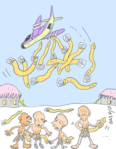 Cartoon: economic measure (medium) by yasar kemal turan tagged economic,measure