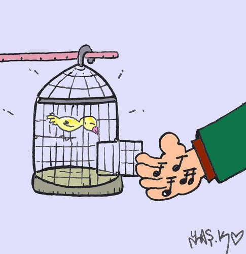 Cartoon: freedom (medium) by yasar kemal turan tagged freedom