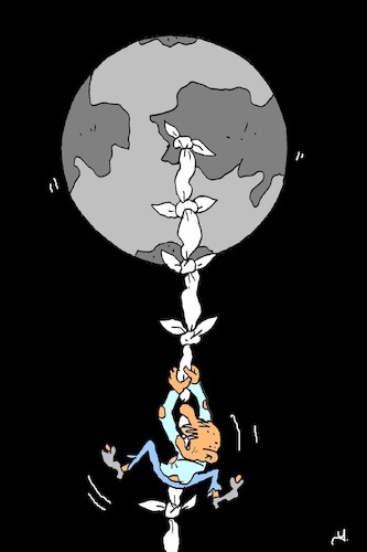 Cartoon: great Escape (medium) by yasar kemal turan tagged great,escape