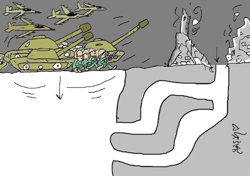 Cartoon: great space (medium) by yasar kemal turan tagged great,space
