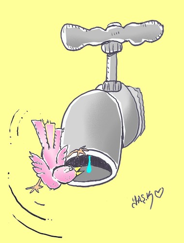 Cartoon: hard life (medium) by yasar kemal turan tagged hard,life