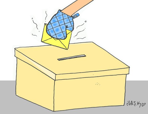 Cartoon: Hot elections in Turkey (medium) by yasar kemal turan tagged turkey,in,elections,hot