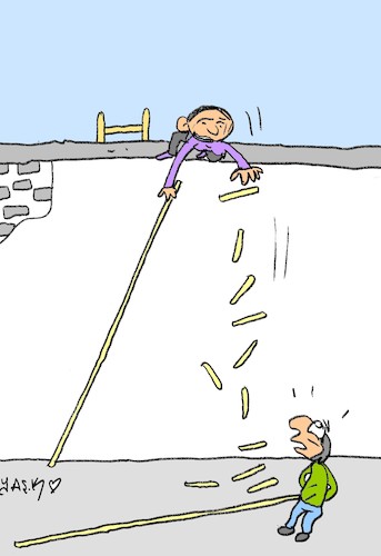Cartoon: impasse (medium) by yasar kemal turan tagged impasse