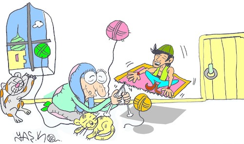 Cartoon: in an hour (medium) by yasar kemal turan tagged in,an,hour