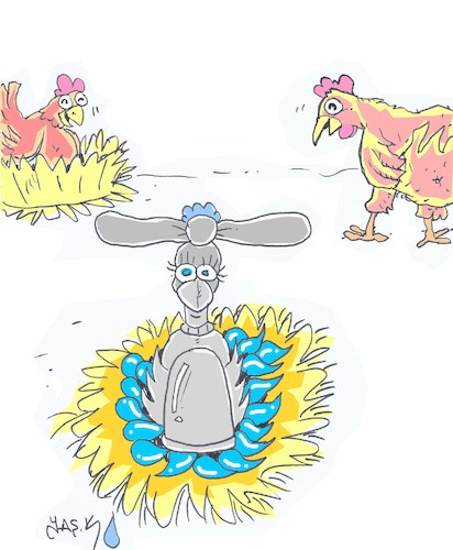 Cartoon: incubating (medium) by yasar kemal turan tagged incubating