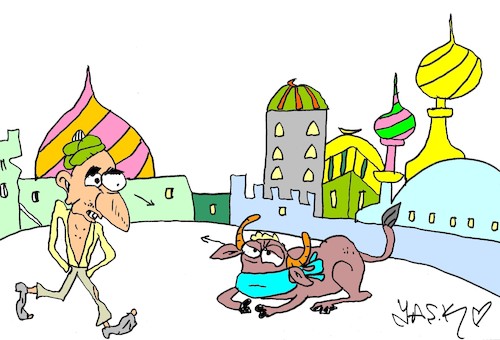 Cartoon: India (medium) by yasar kemal turan tagged india