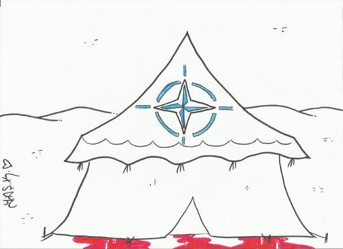 Cartoon: nato (medium) by yasar kemal turan tagged nato