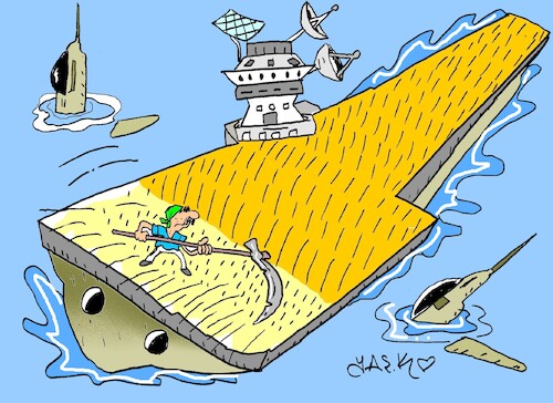 Cartoon: no comment (medium) by yasar kemal turan tagged no,comment