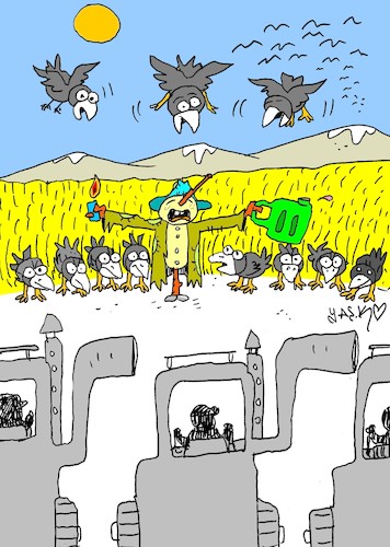 Cartoon: noncooperation (medium) by yasar kemal turan tagged noncooperation