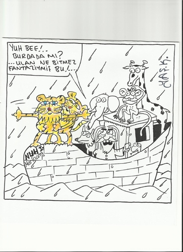 Cartoon: Nuh (medium) by yasar kemal turan tagged yeni
