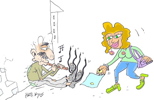 Cartoon: performance (medium) by yasar kemal turan tagged performance