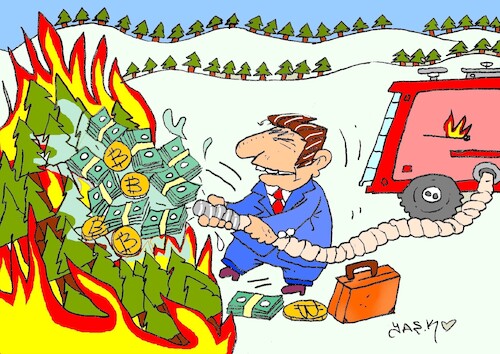 Cartoon: profiteering gangs (medium) by yasar kemal turan tagged profiteering,gangs