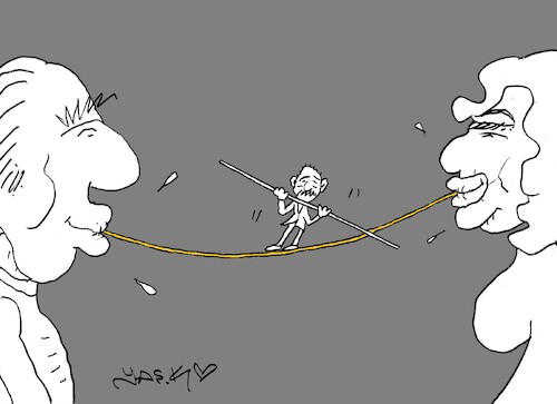 Cartoon: pure lives (medium) by yasar kemal turan tagged pure,lives