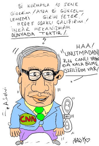 Cartoon: rightist journalist in Turkey (medium) by yasar kemal turan tagged rightist,journalist,in,turkey