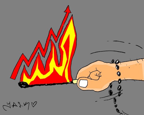 Cartoon: rising fire sivas (medium) by yasar kemal turan tagged rising,fire,sivas