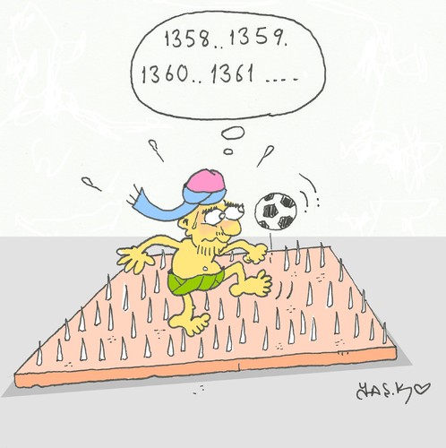 Cartoon: ball love of (medium) by yasar kemal turan tagged risk