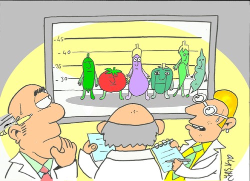 Cartoon: science-ehec (medium) by yasar kemal turan tagged dangerous,loneliness,insidious,enemy,salat,secure,cucumber,ehec,science